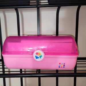 Pretty Pink Large Caboodles Makep Case Organizer with mirror!